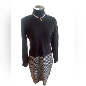 Lauren by Ralph Lauren Women’s Navy Turtleneck Sweater Dress SZ M